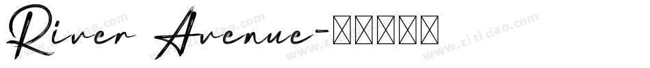 River Avenue字体转换
